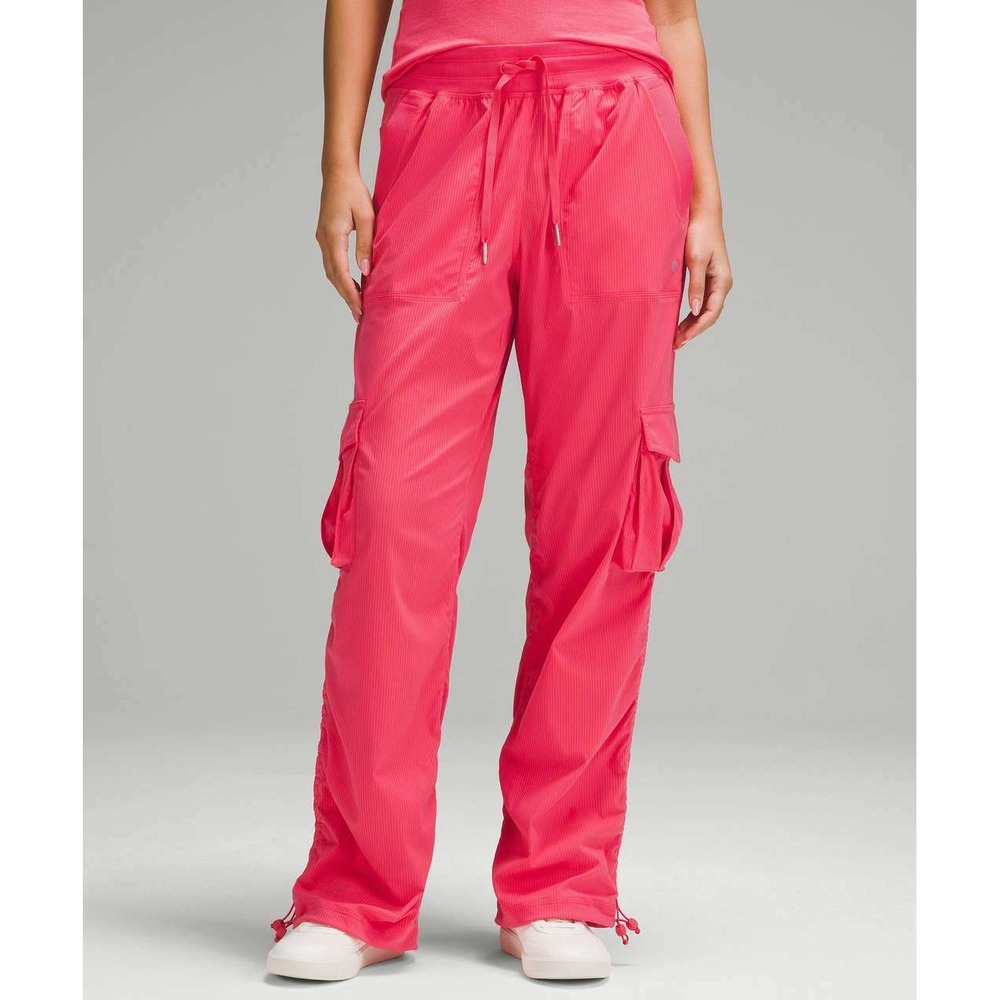 Lululemon XL Dance Studio Relaxed Fit Mid Rise Cargo Pants Glaze Pink Stretch
